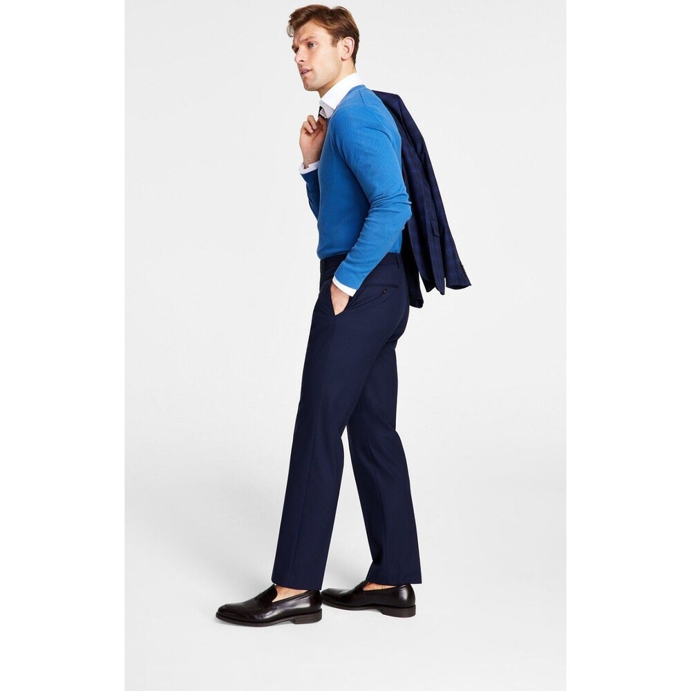 $95 BRAND NEW MICHAEL KORS Mens 38x30 Navy Stretch Newbury Dress Pants/Slacks